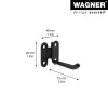 Wagner design yourself seinäteline WH 2091 musta (15209101)