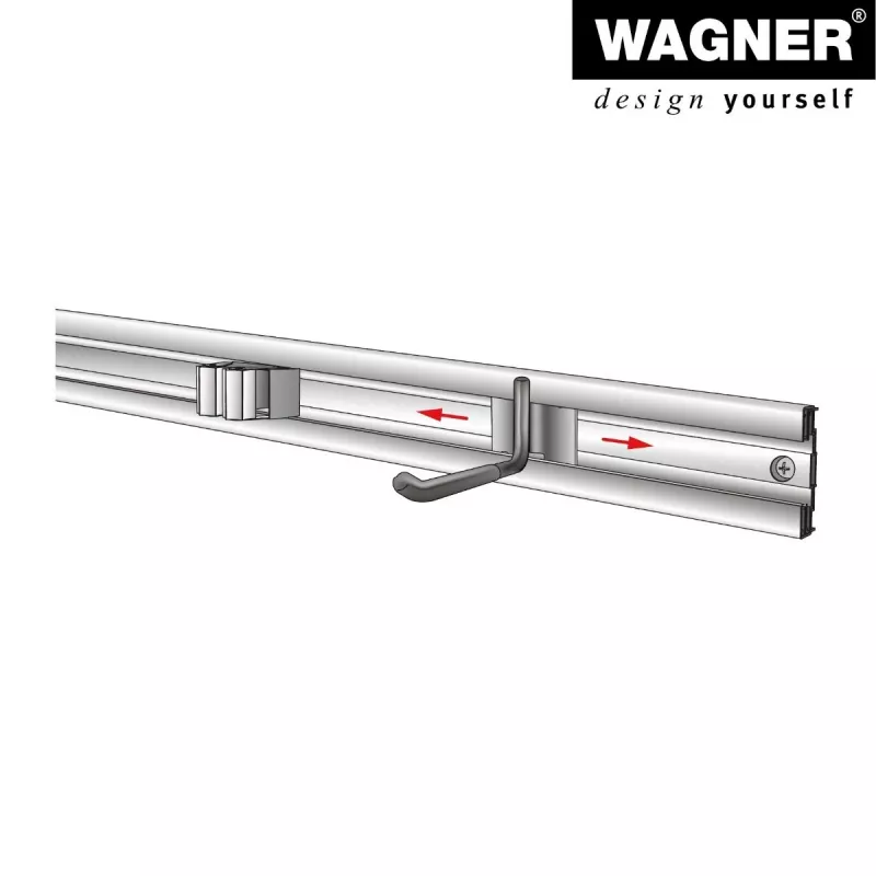 Wagner design yourself seinäteline WH 2091 musta (15209101)