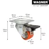 Wagner design yourself raskas ohjauspyörä RO 7935 punainen 75 mm 100 kg 4793501