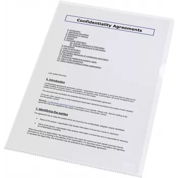 LEITZ Esselte Standard Plus muovitaskut A4, 100 kpl pakkaus, läpinäkyvä, polypropeeni 56218