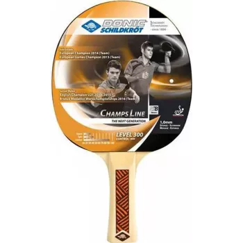 DONIC SCHILDKRÖT Champs Line 300 pöytätennismaila - FSC-sertifioitu 5-kertainen erikoisvaneri, Jade-pinnoite, kovera kädensija, aloittelija 705132