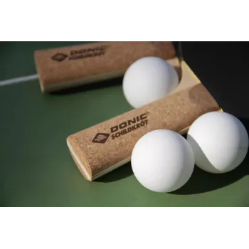 DONIC SCHILDKRÖT Persson 500 pöytätennismaila korkkikahvalla, Elite-kumipinnoite, 1,6 mm sieni, kontrollipainotteinen 728451