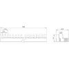 SIEMENS 5ST37730 tappikisko 10mm² 3P+N 1000mm