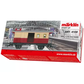 Märklin 4108 H0 henkilövaunu 2. luokka Schürzenwagen DB aikakausi III-IV