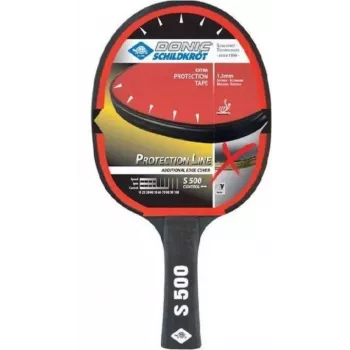 DONIC SCHILDKRÖT Protection Line S500 aloittelijan pöytätennismaila, musta/punainen, Jade Smooth pinnoite 713055