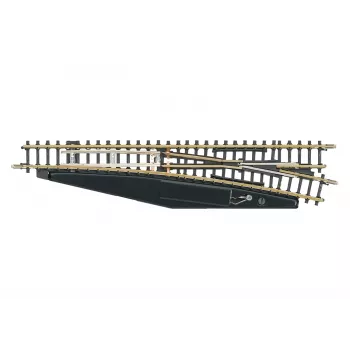 Märklin 8566 Z-vaihde manuaalinen oikea, 110 mm, uushopeakisko, musta muovijalusta