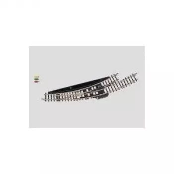 Märklin Z-mittakaava sähkömagneettinen kaarrevaihde vasen - musta/keltainen 8568