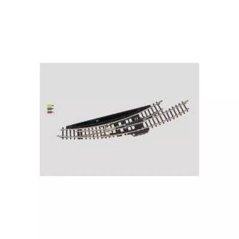 Märklin Z-mittakaava sähkömagneettinen kaarrevaihde vasen - musta/keltainen 8568