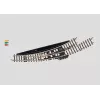 Märklin Z-mittakaava sähkömagneettinen kaarrevaihde vasen - musta/keltainen 8568