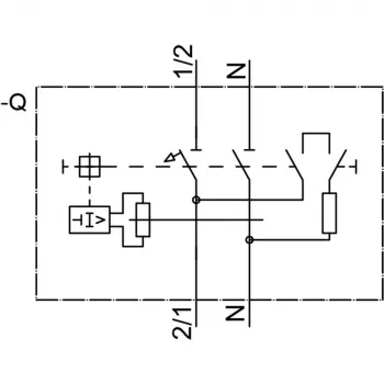 Siemens 5SV16166KK16 vikavirtasuojakytkin, 1P+N, 16 A, 30 mA, tyyppi A, C-käyrä, 6 kA