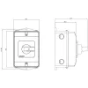 Siemens 3LD20842GP21 3-napainen kuormankytkin, 25 A, 690 V AC, IP65 etuosa