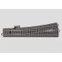 Märklin H0 C-kisko ohut vasen vaihde alustalla, 236,1 mm, käsikäyttö, AC 24711