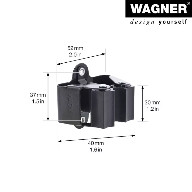 Wagner Design Yourself seinäteline WH 2095 musta (15209502)
