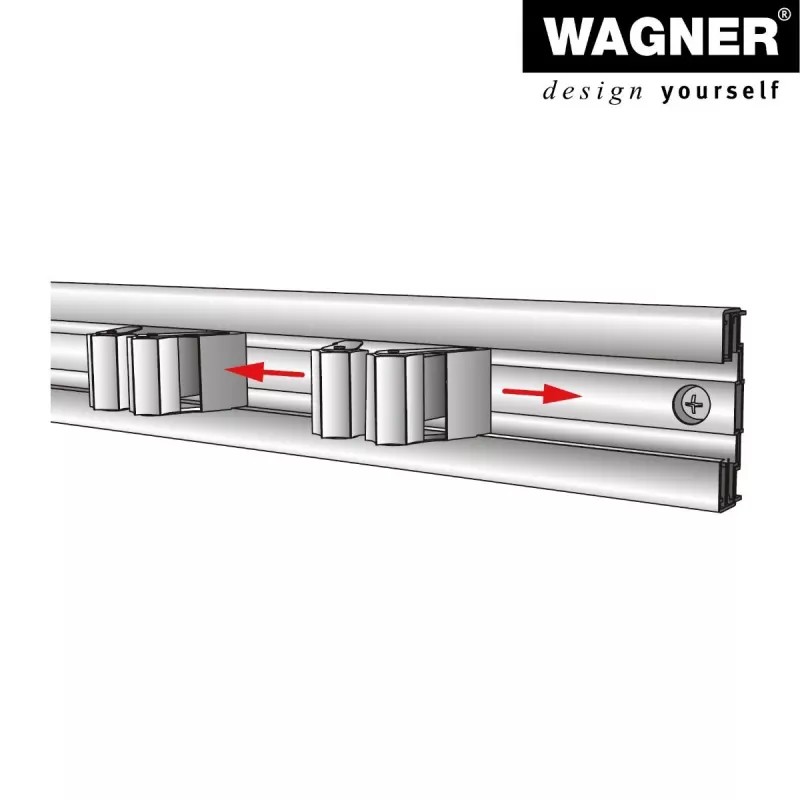 Wagner Design Yourself seinäteline WH 2095 musta (15209502)