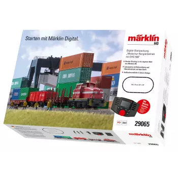 Märklin 29065 H0 digitaalinen aloussarja moderni vaihtotyö DHG 500:lla