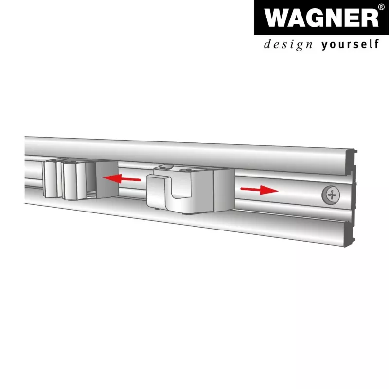 Wagner design yourself naulakko koukku WH 2098 yksittäiskoukku musta 2 kpl (15209802)