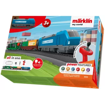 Märklin 29349 H0 aloituspakkaus Konttilogistiikka, dieselveturi sarja 232 ja 3 konttivaunua