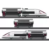 Märklin TGV Duplex H0 5-osainen digitaalinen junasarja Mobile Station 2:lla, valkoinen/musta 029406