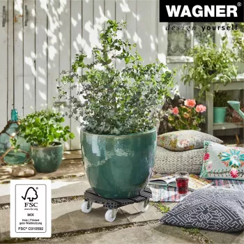WAGNER design yourself kasvirulla GH0558 muovi, Ø 38,5 cm tummanvihreä pyöreä, 1 kpl 20055801