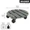 WAGNER design yourself kasvirulla GH0558 muovi, Ø 38,5 cm tummanvihreä pyöreä, 1 kpl 20055801