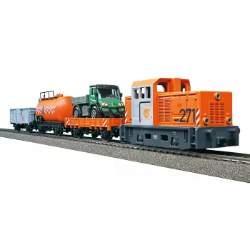 Märklin Start up 029296 H0-aloituspaketti kunnallislaitos, dieselveturi ja 2 kippivaunua