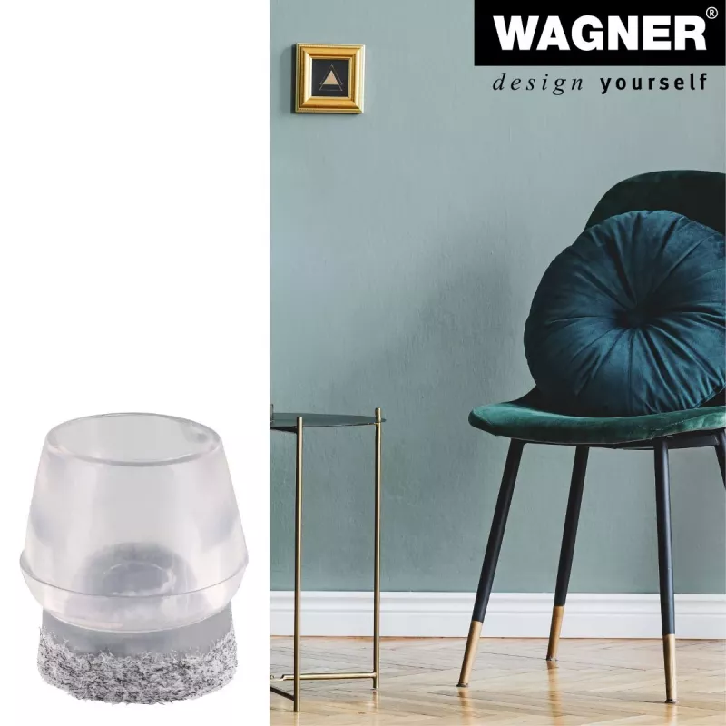 Wagner design yourself EH 0555 tuolinjalkojen suojat, muovi, Ø 14-17 mm, 4 kpl (15055599)