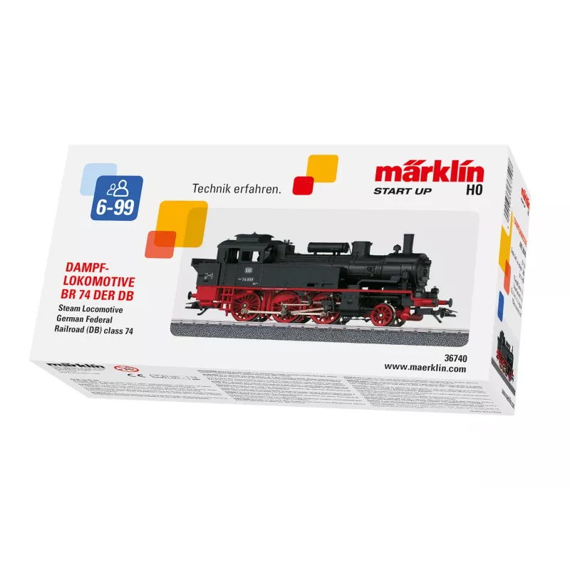Märklin 36740 HO-mittakaava dieselveturi DB Baureihe 212 (V 100) musta/punainen, mfx+ Digital Sound