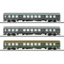 Märklin 42580 H0 3-osainen sarja DR henkilövaunuja