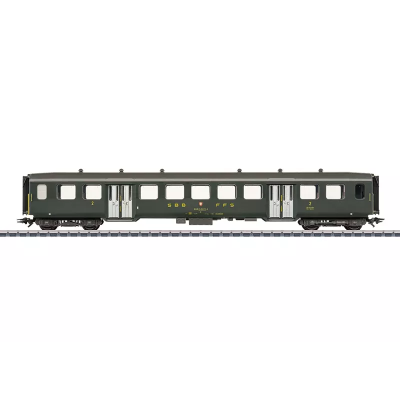 Märklin 043373 H0 SBB kevytteräs-henkilövaunu 2. luokka