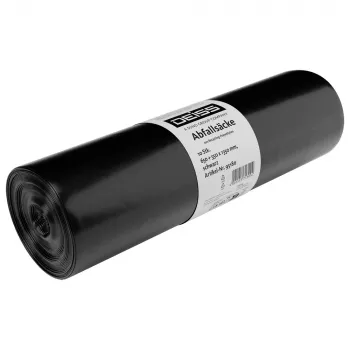 DEISS 95180 jätesäkit, 60µm, musta, 10 kpl