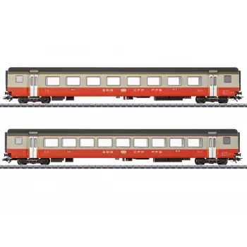 Märklin 42191 H0 Swiss Express SBB 2 vaunun henkilövaunusarja
