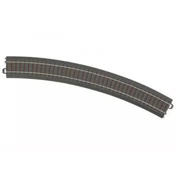 Märklin 24430 HO C-kisko suora kisko 437,5 mm, uushopeakiskot, ruskea sepelipeite