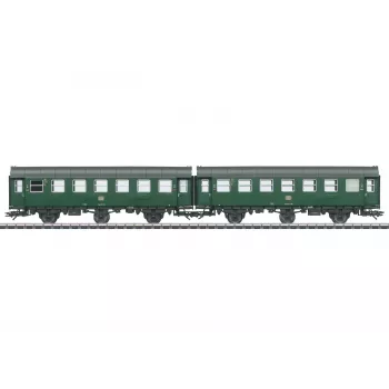 Märklin 43186 H0 muunnosvaunupari 2. luokka DB aikakausi IV