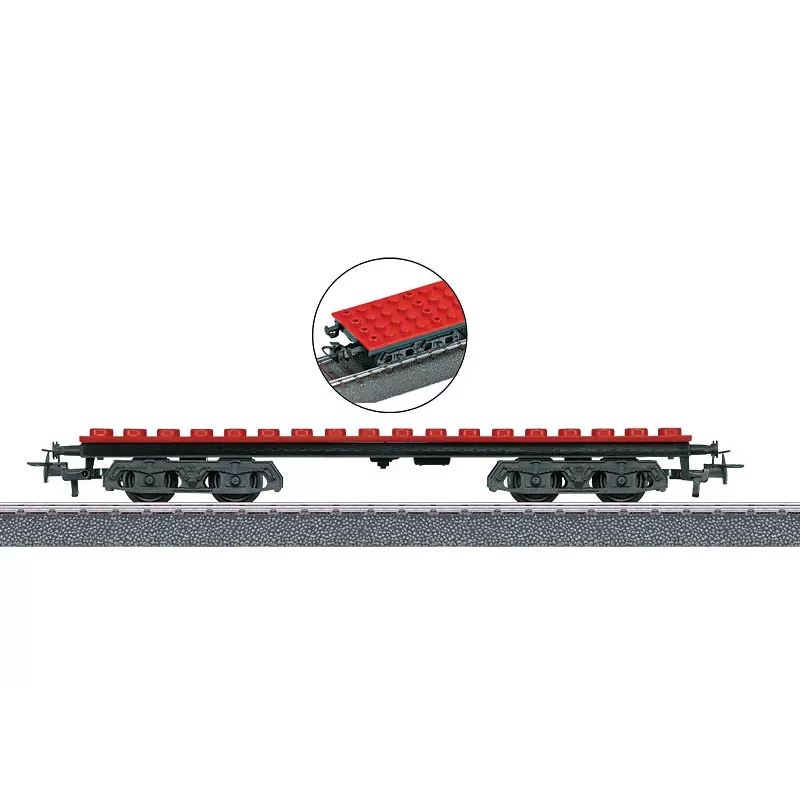 Märklin 44734 H0 rakennuspalikkavaunu, musta/punainen