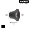 Wagner design yourself TULIP naulakko GH 0301, 1 koukku, musta 17030121