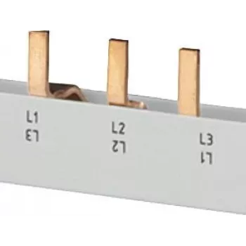 SIEMENS tappikiskokisko 4x3-vaihe 5ST3645, 12 moduulia, 63 A, 400 V, 10 mm², täysin eristetty