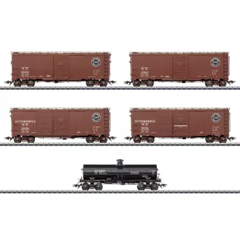 Märklin 045667 H0 AC Southern Pacific 5-osainen US-tavaravaunusarja
