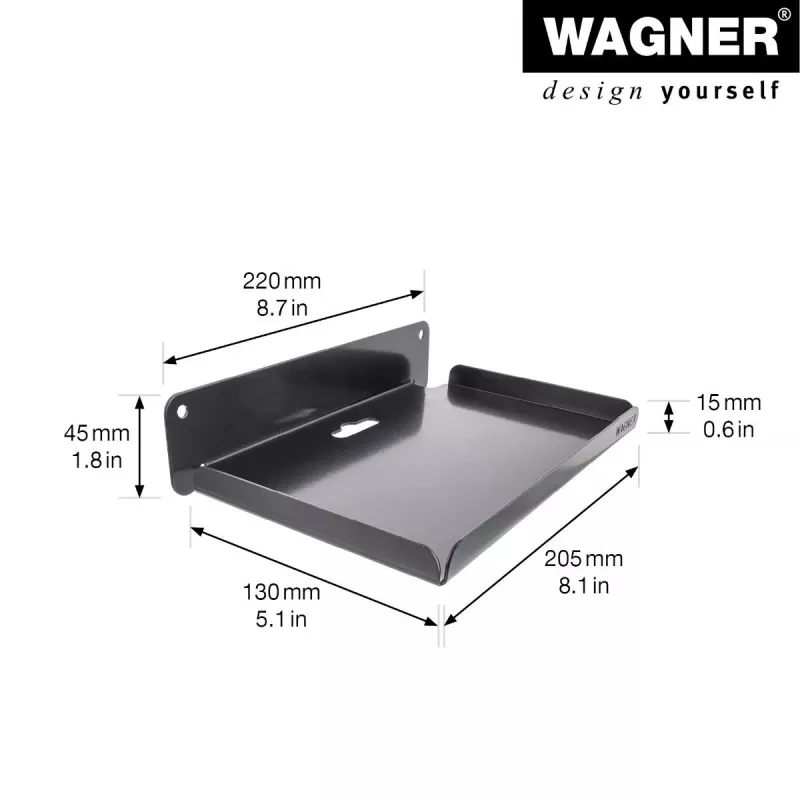 Wagner design yourself seinäteline WH 2088 musta (15208801)