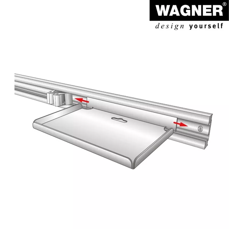 Wagner design yourself seinäteline WH 2088 musta (15208801)