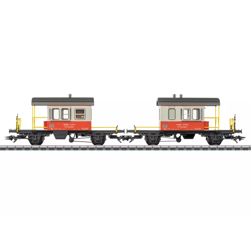 Märklin 46850 H0 SBB Sputnik liukuovivaunusarja, 2 vaunua
