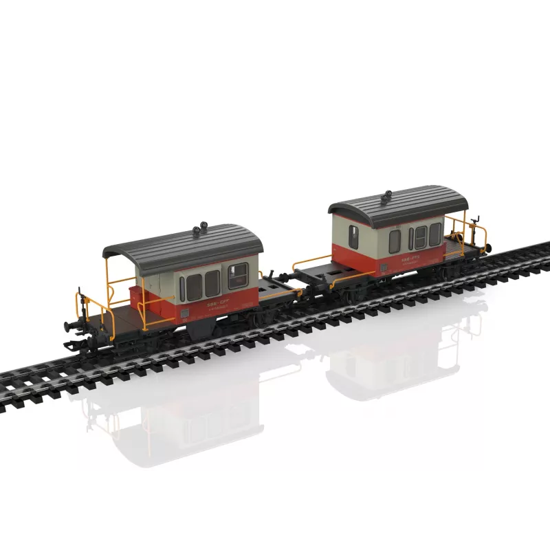Märklin 46850 H0 SBB Sputnik liukuovivaunusarja, 2 vaunua
