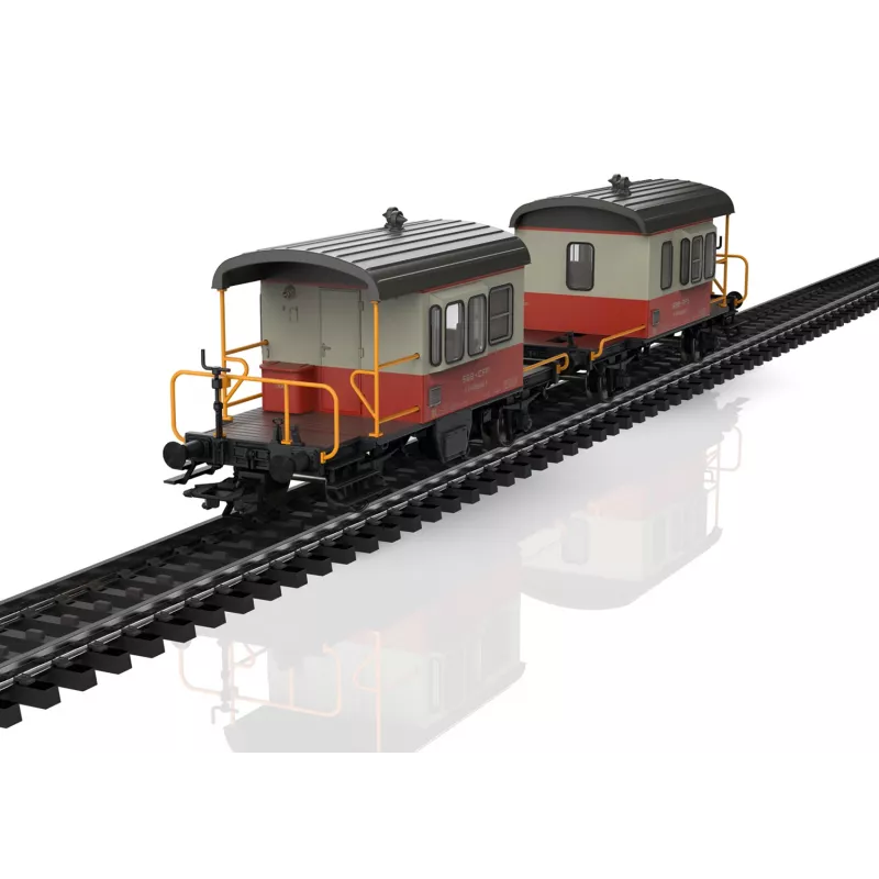Märklin 46850 H0 SBB Sputnik liukuovivaunusarja, 2 vaunua