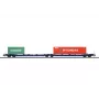 Märklin 47474 Sdggmrss kaksostaskuvaunu H0 mittakaava 1:87 kobolttisininen 393 mm