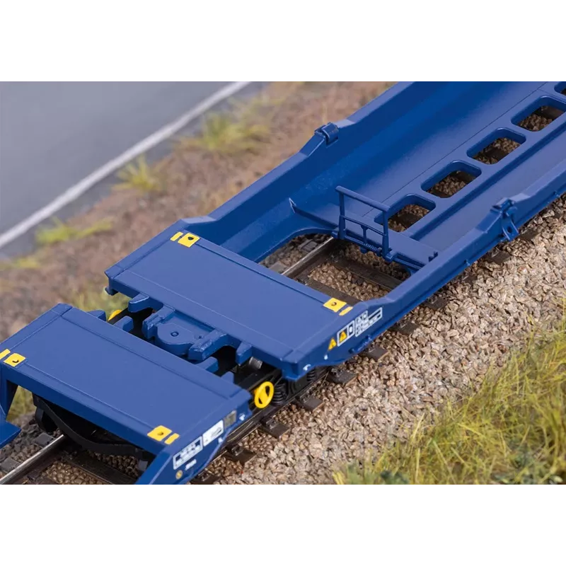 Märklin 47474 Sdggmrss kaksostaskuvaunu H0 mittakaava 1:87 kobolttisininen 393 mm