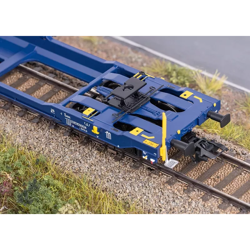Märklin 47474 Sdggmrss kaksostaskuvaunu H0 mittakaava 1:87 kobolttisininen 393 mm