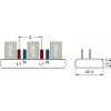 SIEMENS 5ST36760 tappikiskokisko 10mm² 1P+N 12 moduulia, 6 AFDD + 6 komponenttia