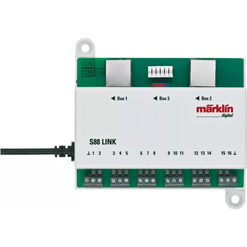 Märklin Link s 88 digitaalidekooderi DCC:n mukainen, vihreä/valkoinen 60883