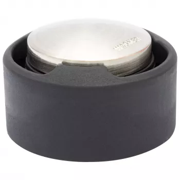 Wagner design yourself EH 5171 ovenpysäytin, sinkkivalu kumipuskurilla, Ø 5 cm, mattinikkeli/musta 15517111