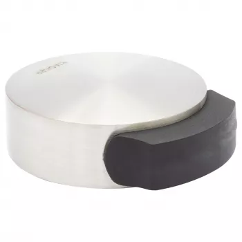 Wagner Design Yourself EH 5111 lattia-asennettava ovenpysäytin, sinkkipainevalu kumirenkaalla, satiinimetallinikkeli, 50 mm halkaisija (15511111)