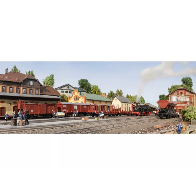 Märklin 48820 H0 G10 katettu tavaravaunu, Deutsche Bundesbahn, aikakausi III